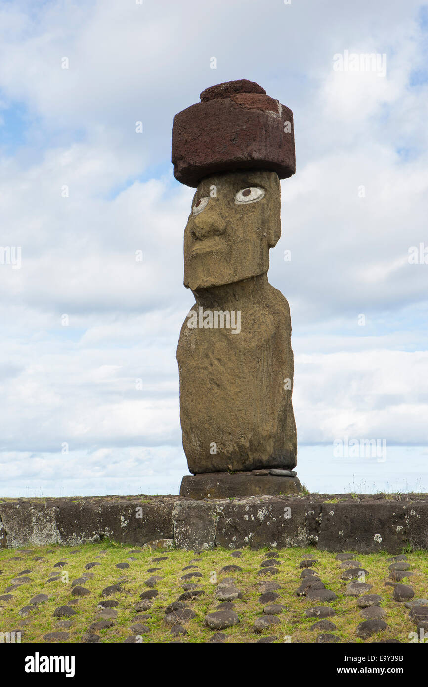 Easter Island Moai statue Stock Photo