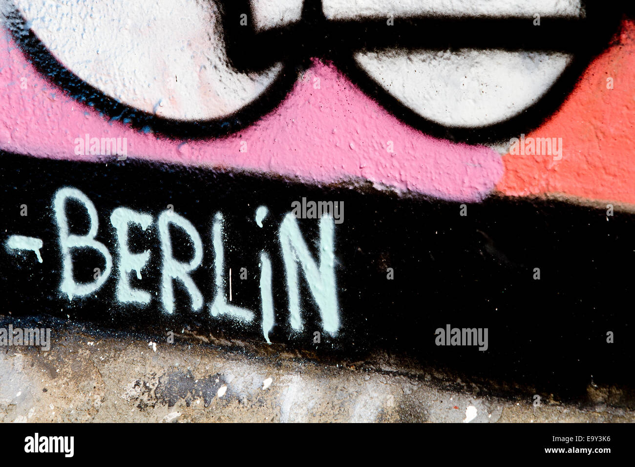 Berlin Wall Graffiti Urban colour Berlin Germany Stock Photo