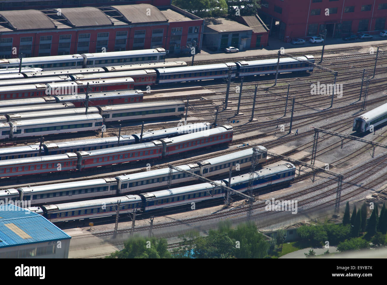 Beijing passenger rail Stock Photo