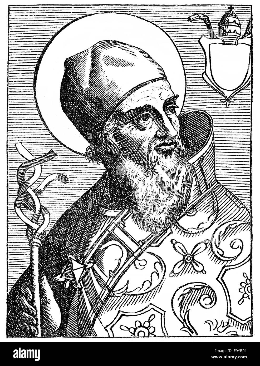 Pope Sylvester I, Papst Silvester I Stock Photo - Alamy