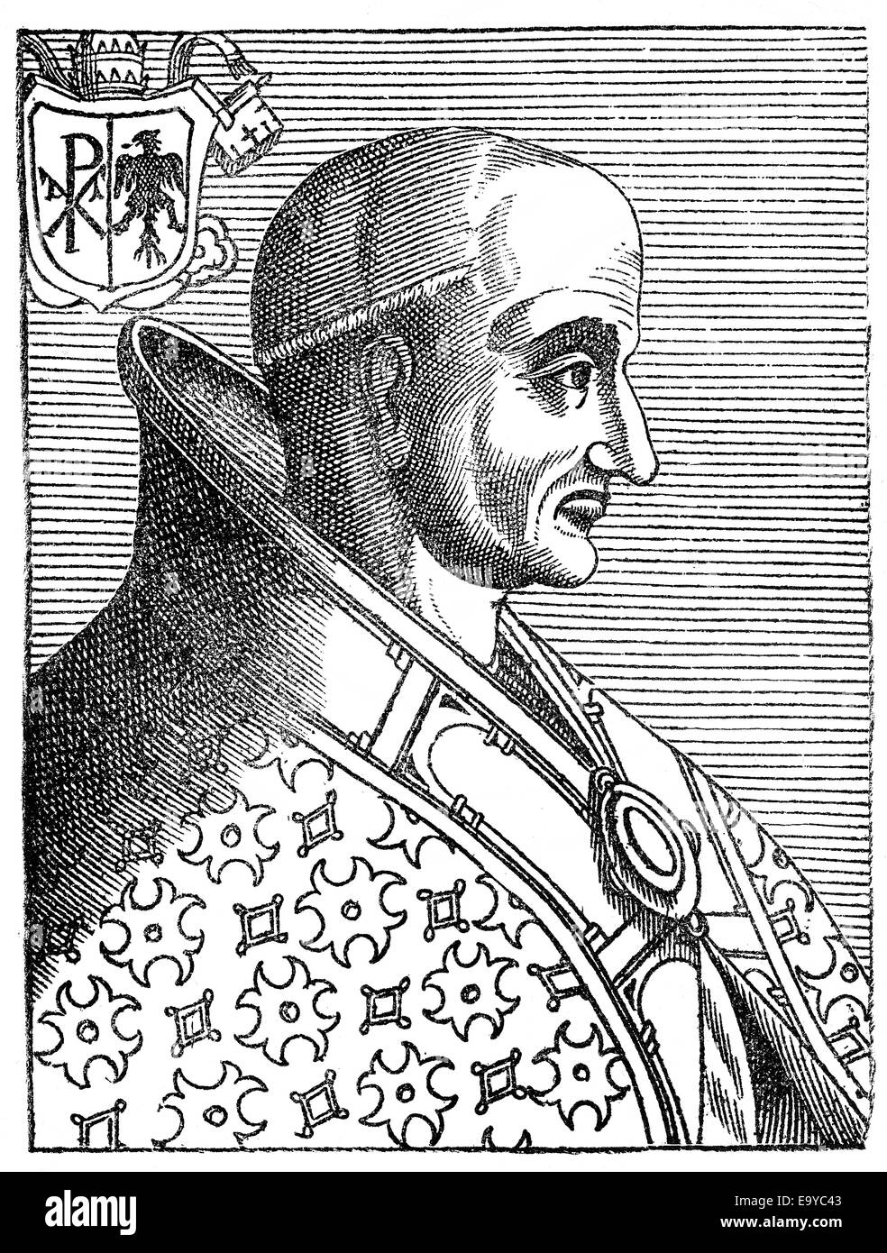 Pope Sergius III, Pope from 904 to 911, Sergius III., Gegenpapst Stock  Photo - Alamy