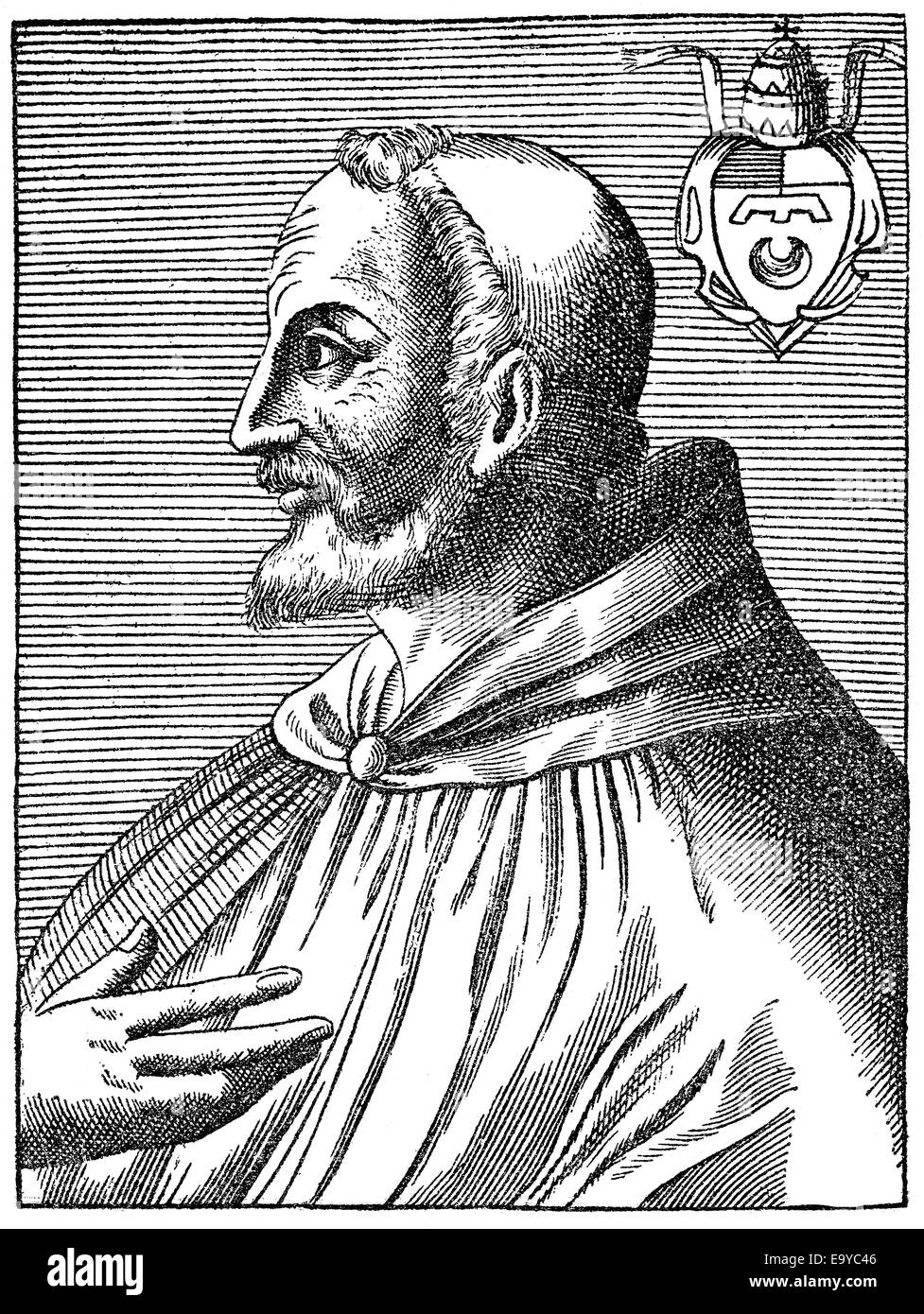 Pope Eugene III or Eugenius III, born Bernardo da Pisa, Pope from 1145 ...