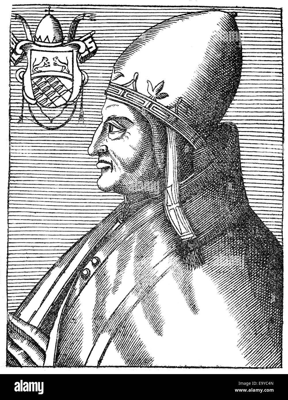 Pope Anastasius IV, born Corrado Demetri della Suburra, Pope from 1153 to 1154, Papst Anastasius ...