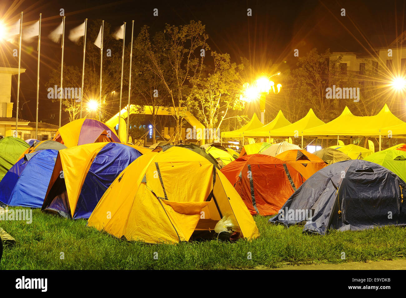 Tent City Stock Photo