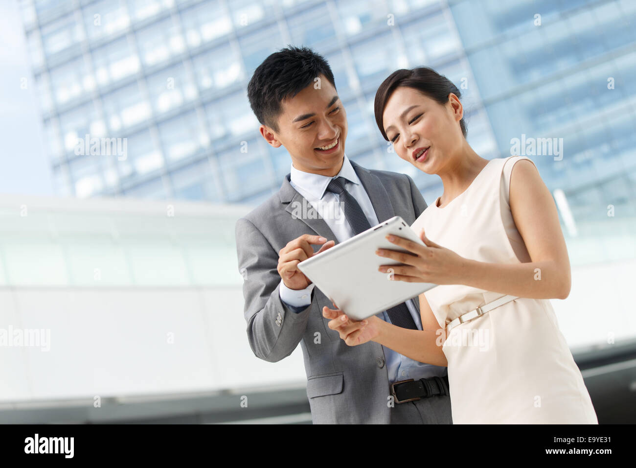 Video two cheerful business women hi-res stock photography and images ...