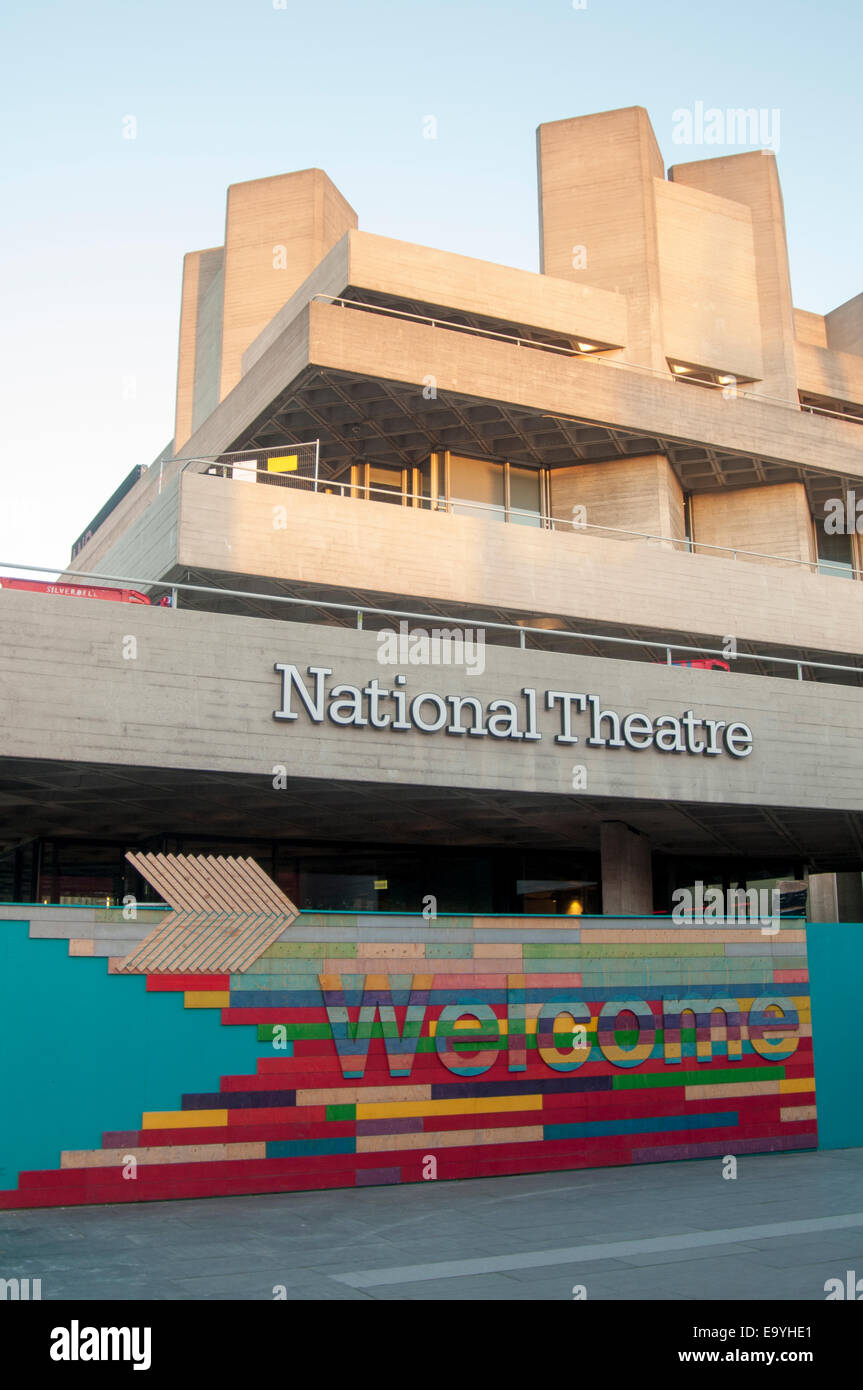 The Royal National Theatre Southbank London Stock Photo