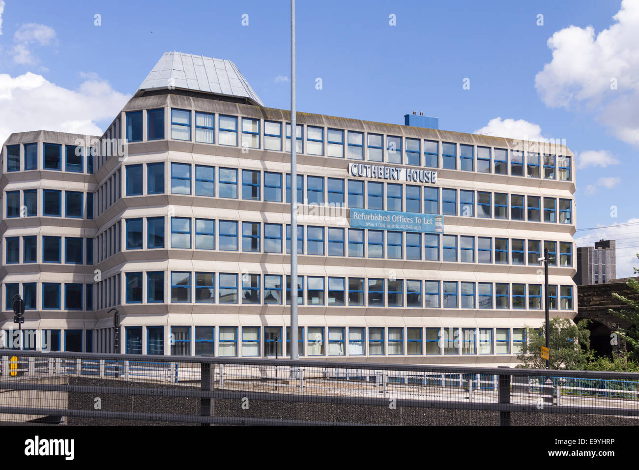 Cuthbert House, one of three office buildings forming the All Saints Business Centre, near Newcastle city centre. Stock Photo