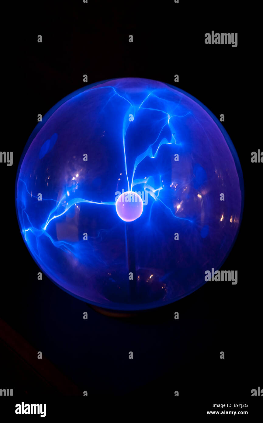 A plasma globe or plasma lamp is a clear glass sphere filled with a News  Photo - Getty Images