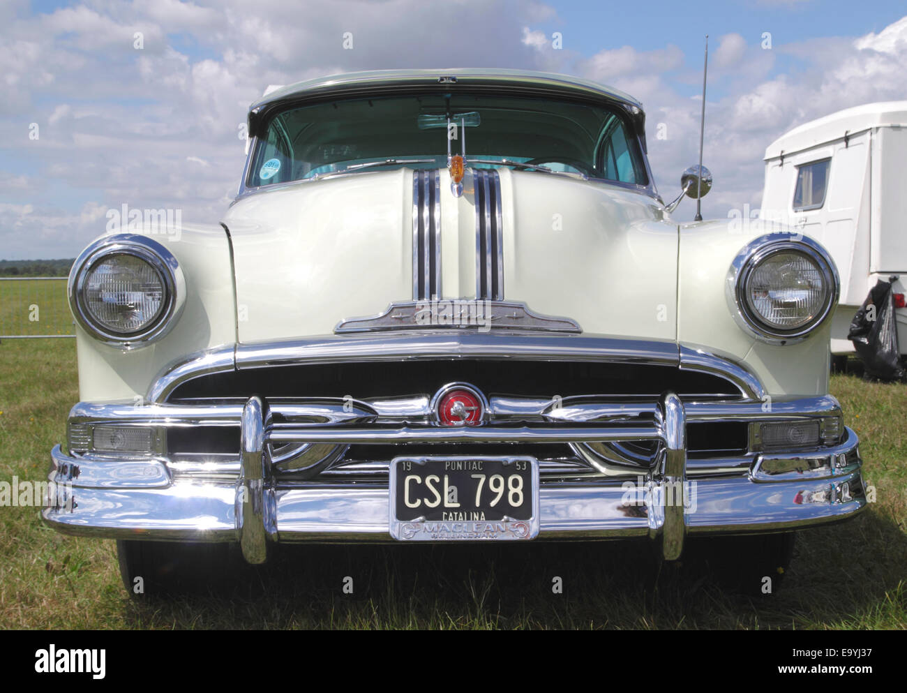 1953 Pontiac Catalina at White Waltham Retro Festival 2014 Stock Photo
