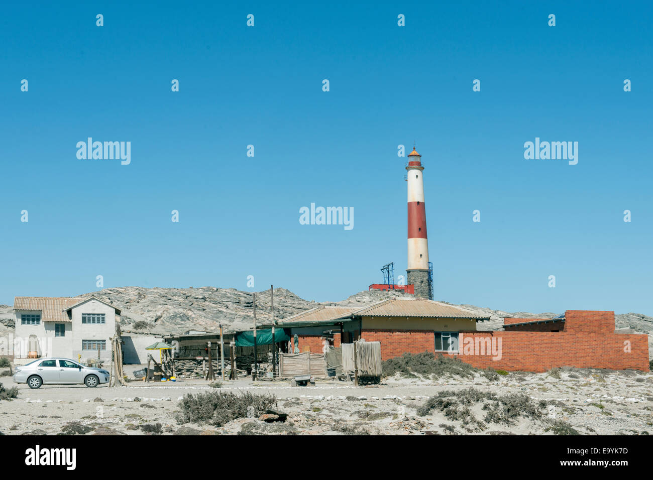 Lighthouse at Diaz Point, Ludderitz, Namibia, Africa Stock Photo