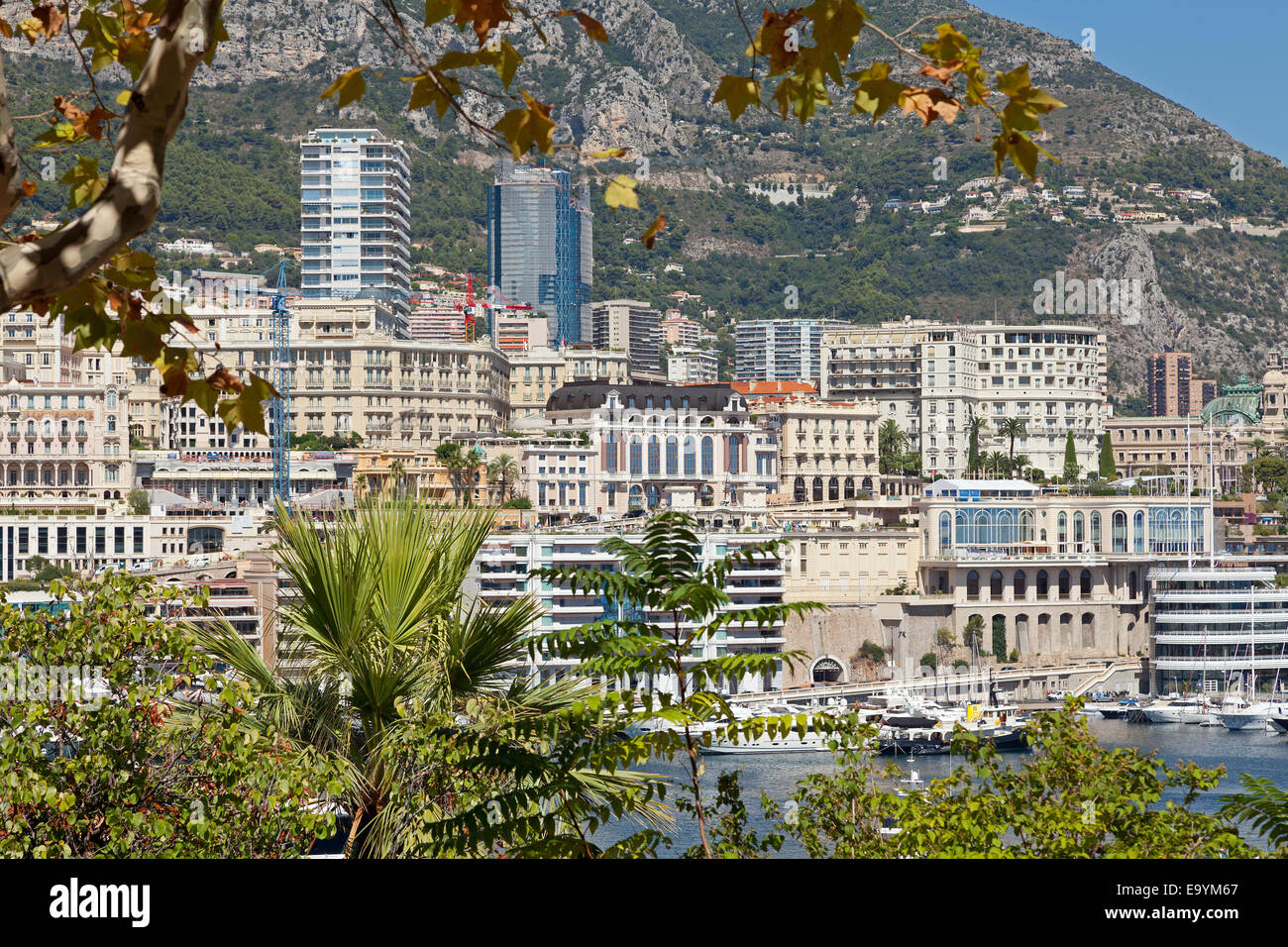 high-rise buildings, Principality of Monaco, Cote d´Azur Stock Photo
