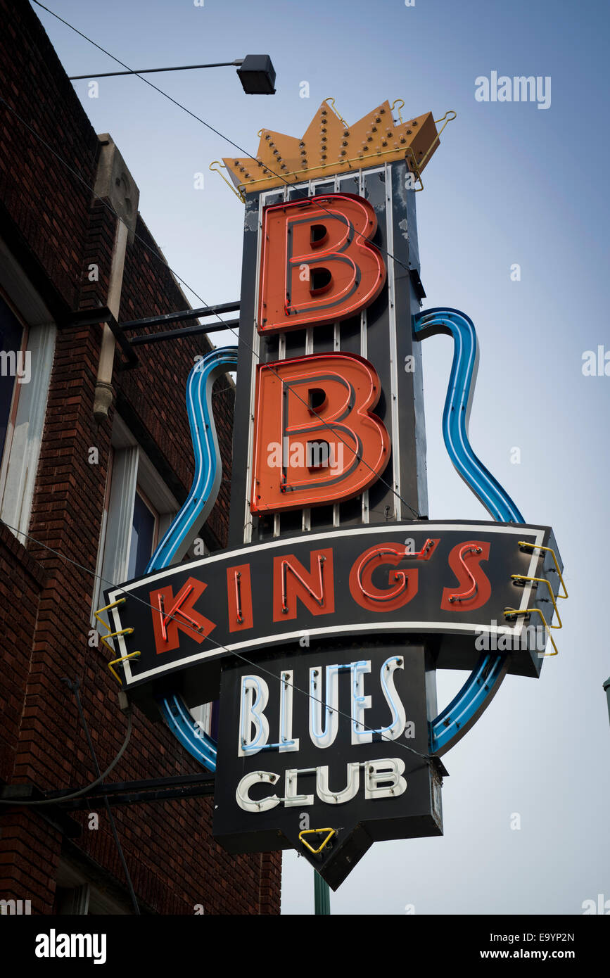 Beale Street, Memphis Tennessee Stock Photo