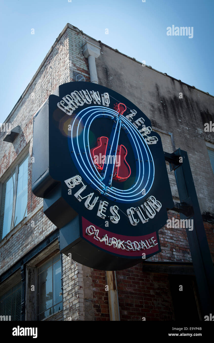 Ground Zero Blues Club. Owned by Freeman. Clarksdale, Mississippi Stock Photo Alamy