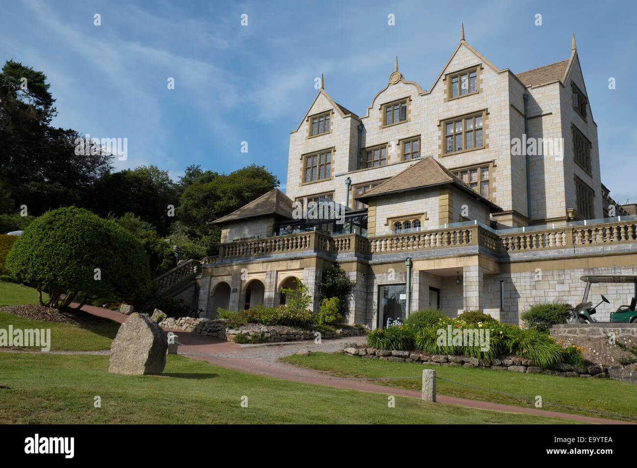 The Bovey Castle hotel, North Bovey, Devon, England. Stock Photo