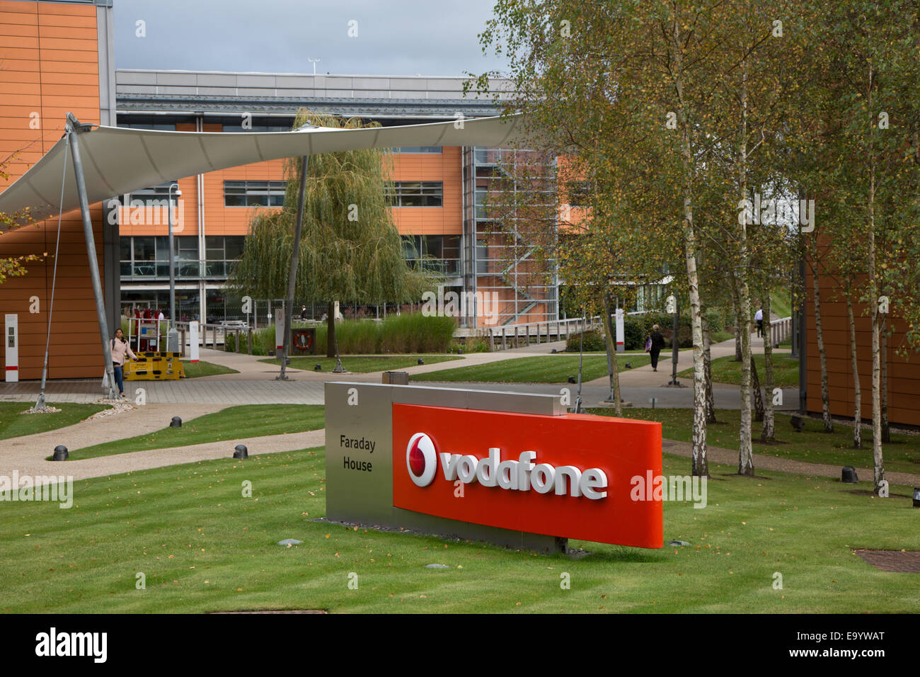 Vodafone House, the headquarters of the Global Division called Vodafone Group plc. in Berkshire. Stock Photo