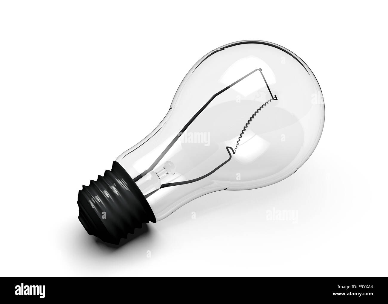 Incandescent lamp isolated on white Stock Photo Alamy