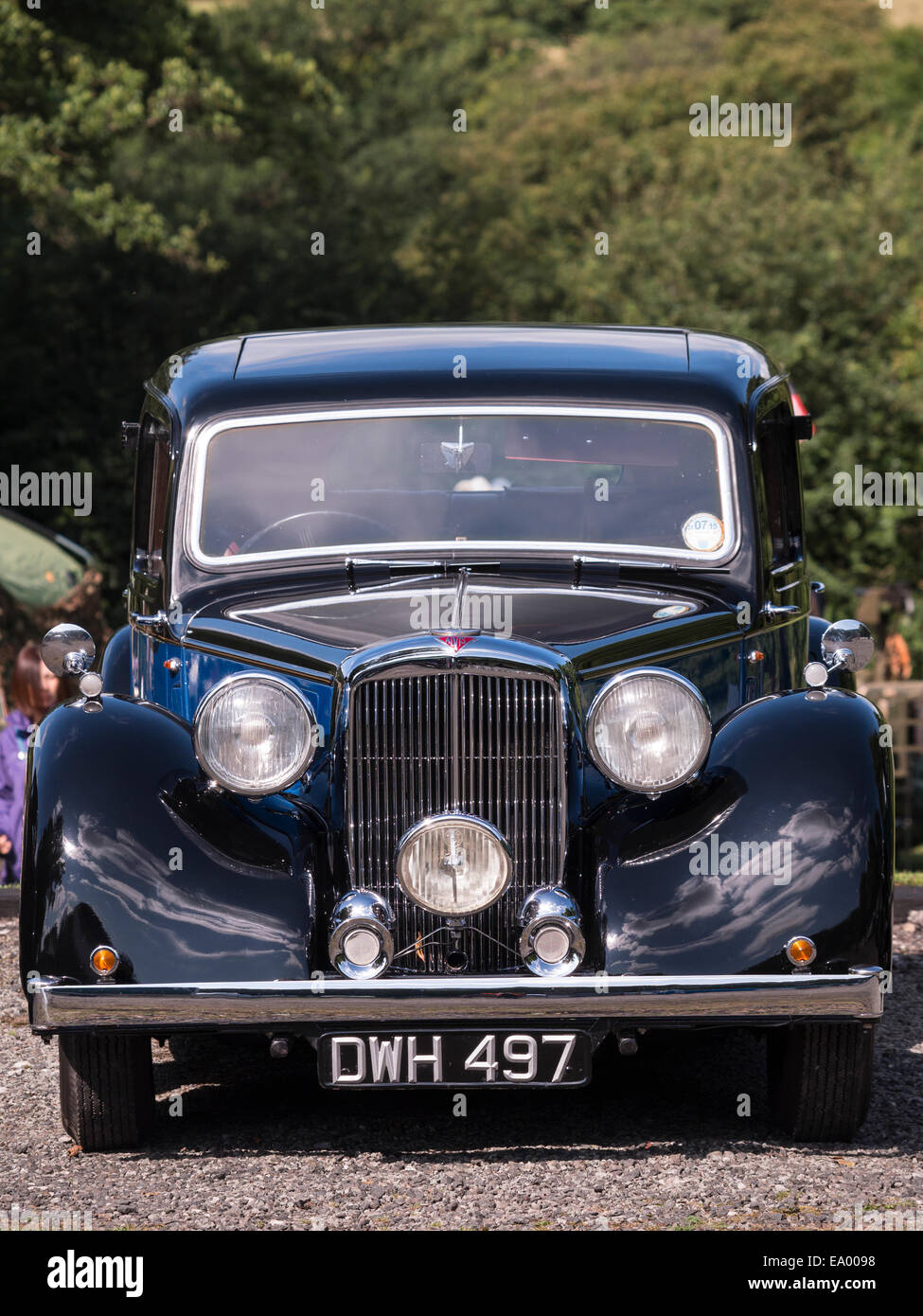 Alvis 1940's vintage classic old car,in Derbyshire,england Stock Photo