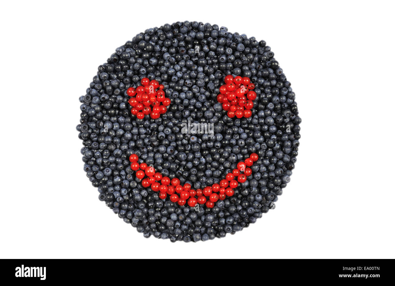 Blueberry smile Stock Photo