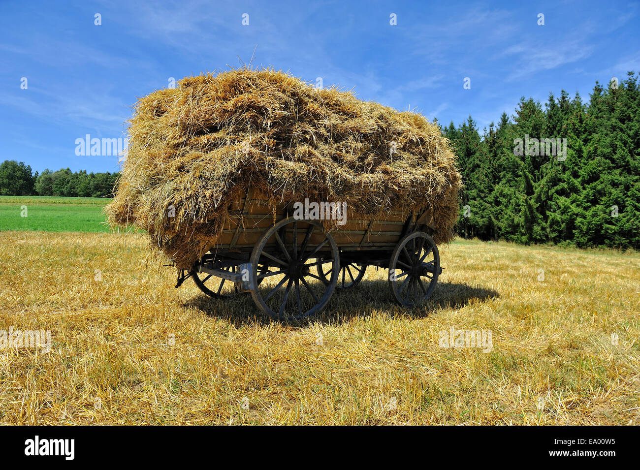 Old hay wagon hi-res stock photography and images - Alamy