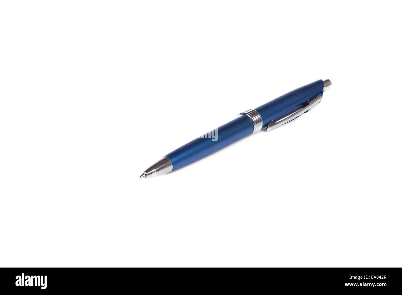 isolated metal pen at white Stock Photo