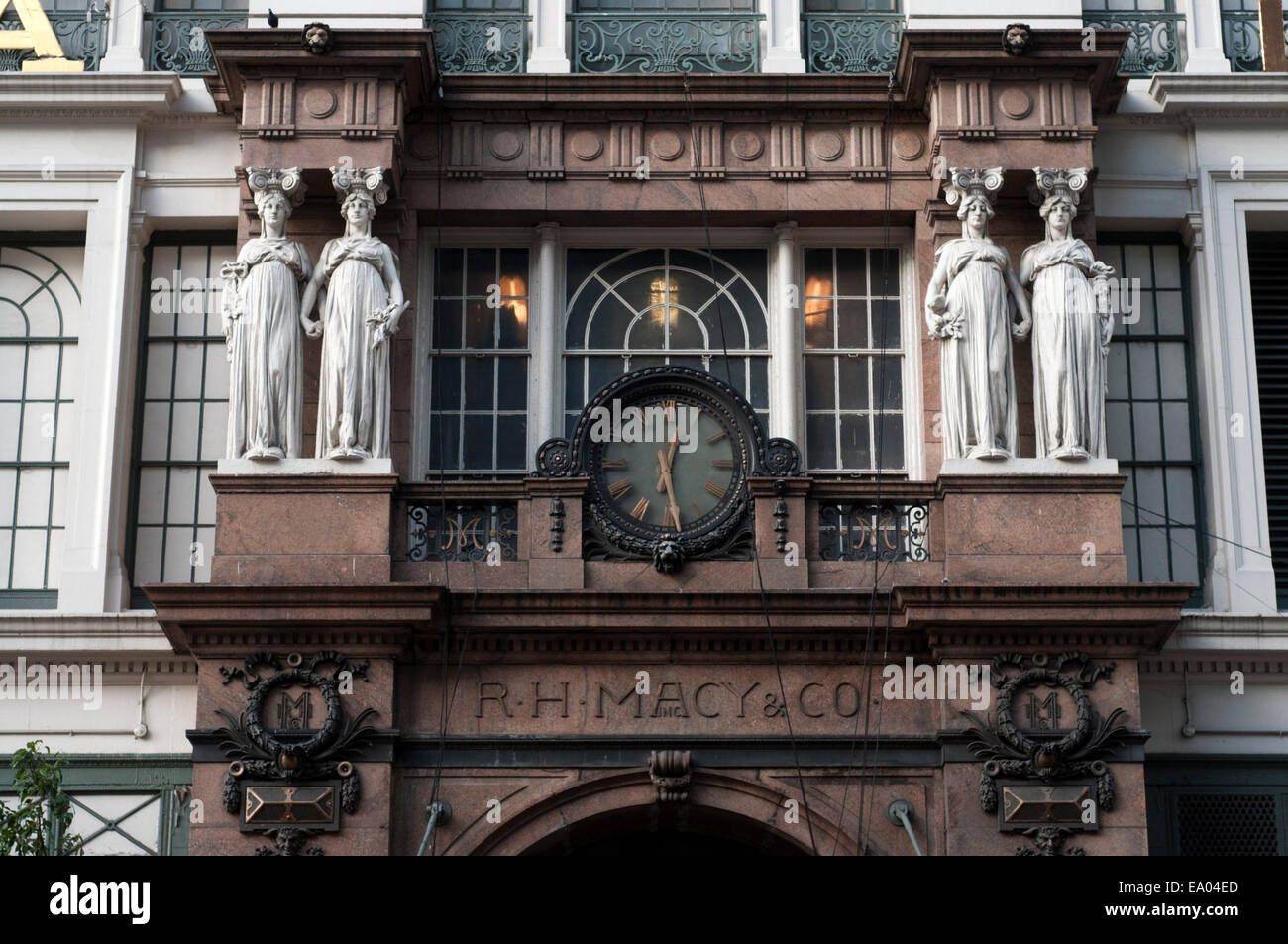 Macy's department store New York City America USA. Macys Store sign