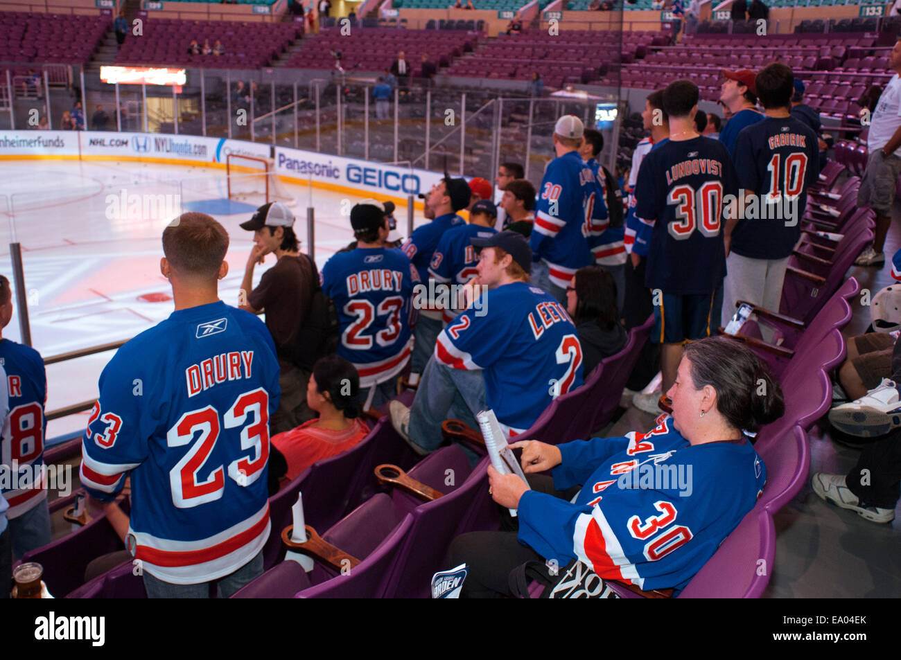 Ice hockey match Rangers at MSG. When you talk about the great sporting