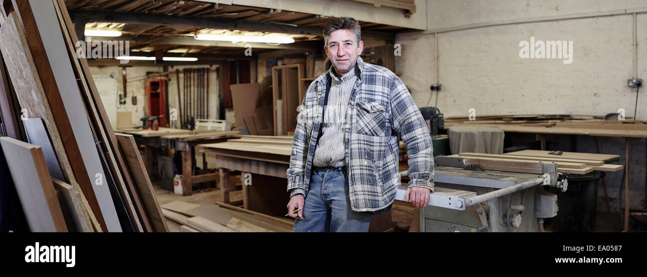Portrait of a maker in his Stock Photo Alamy