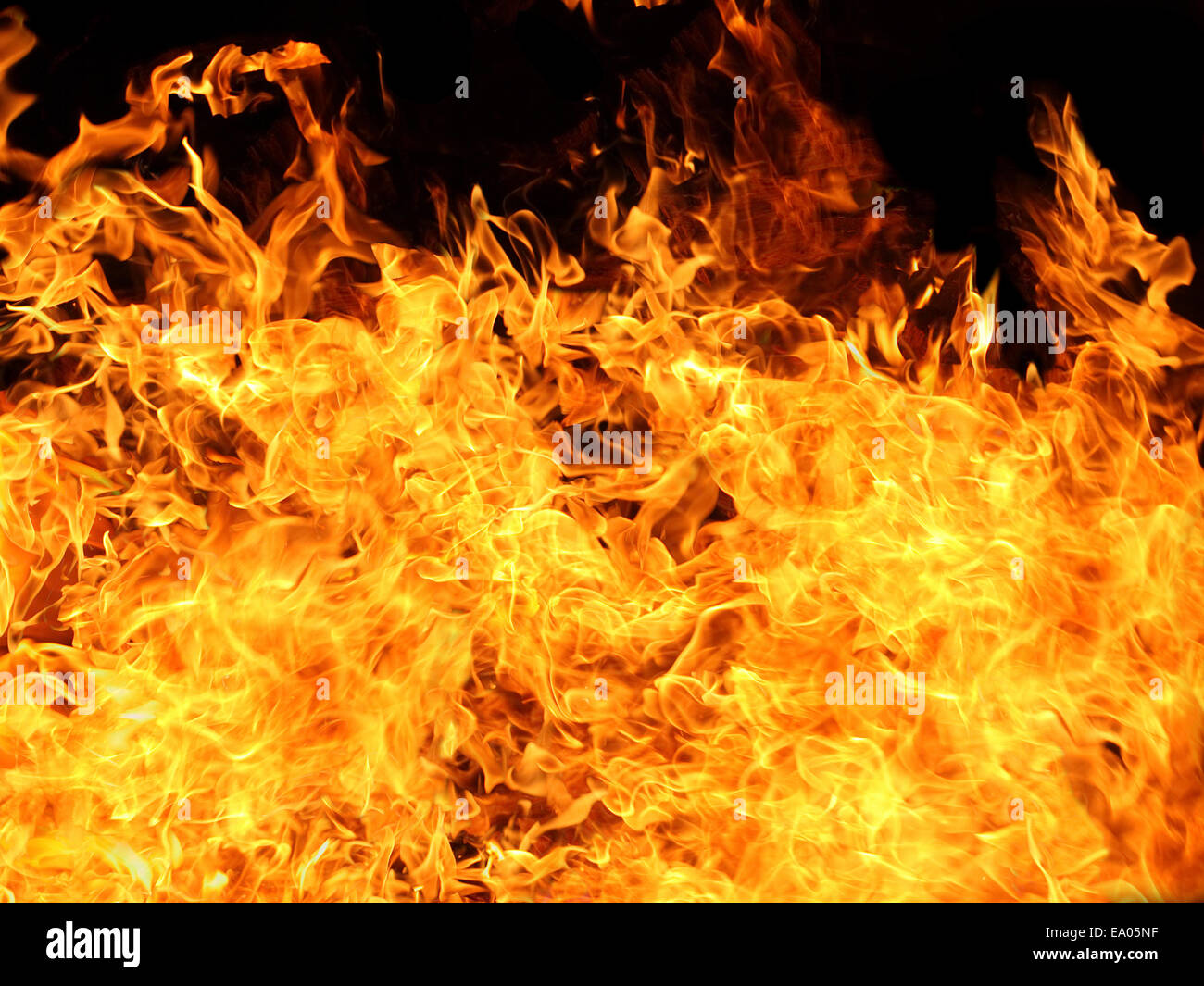 Fire flames background texture Stock Photo