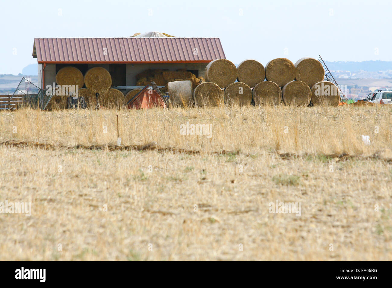 Bales of Hay Stock Photo
