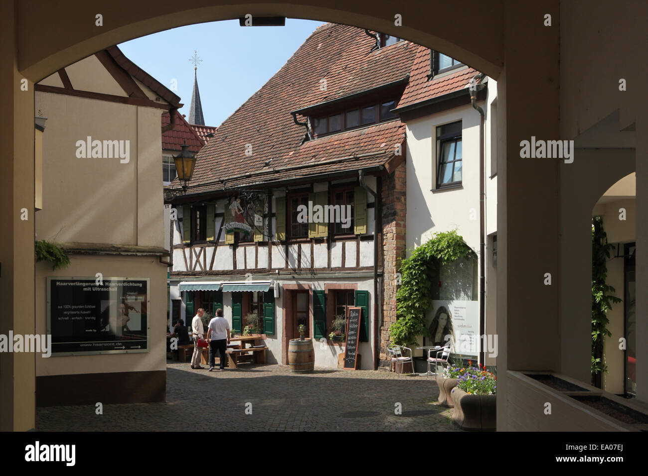 Entrance to the medieval town in Neustadt an der Weinstrasse, Baden-Wurttemberg, Germany. Stock Photo