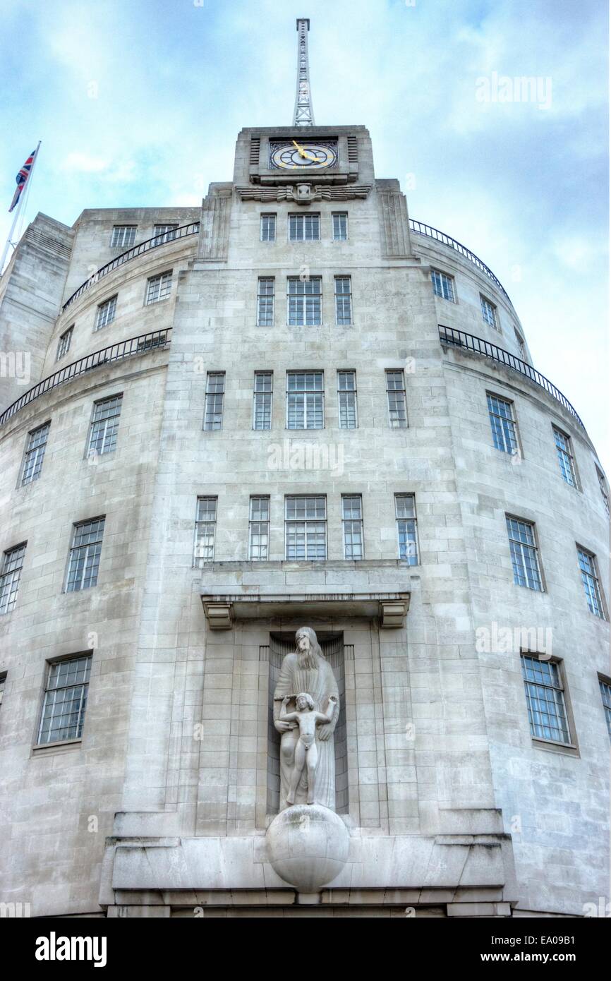 BBC Broadcasting House Stock Photo