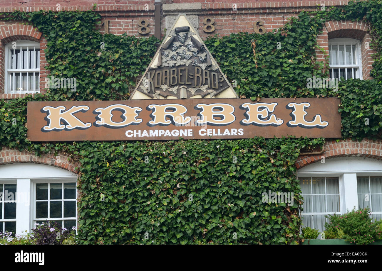 Korbel Winery, Sonoma Valley, California Stock Photo Alamy