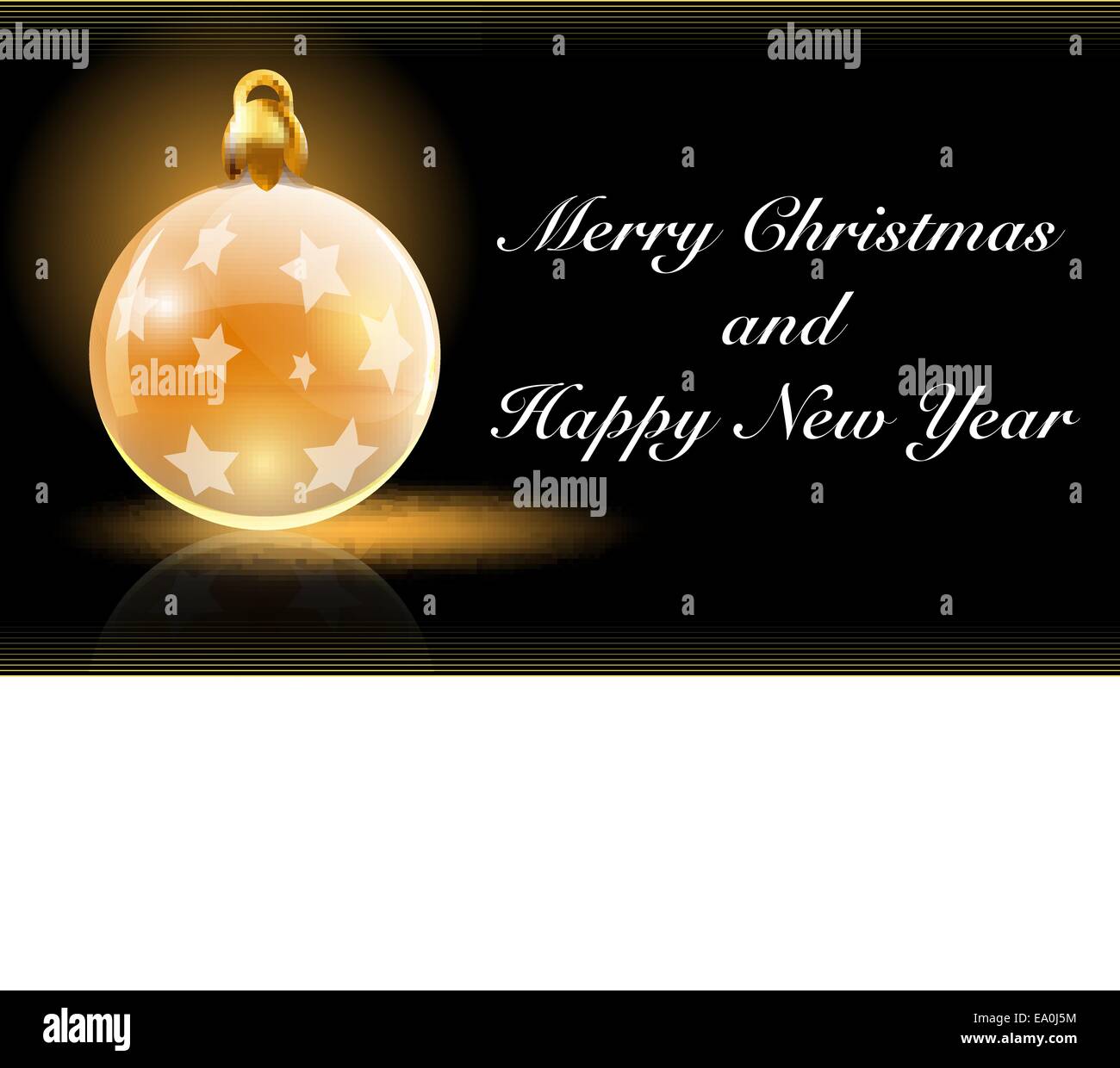 vector golden and black elegant christmas card Stock Vector Image & Art ...