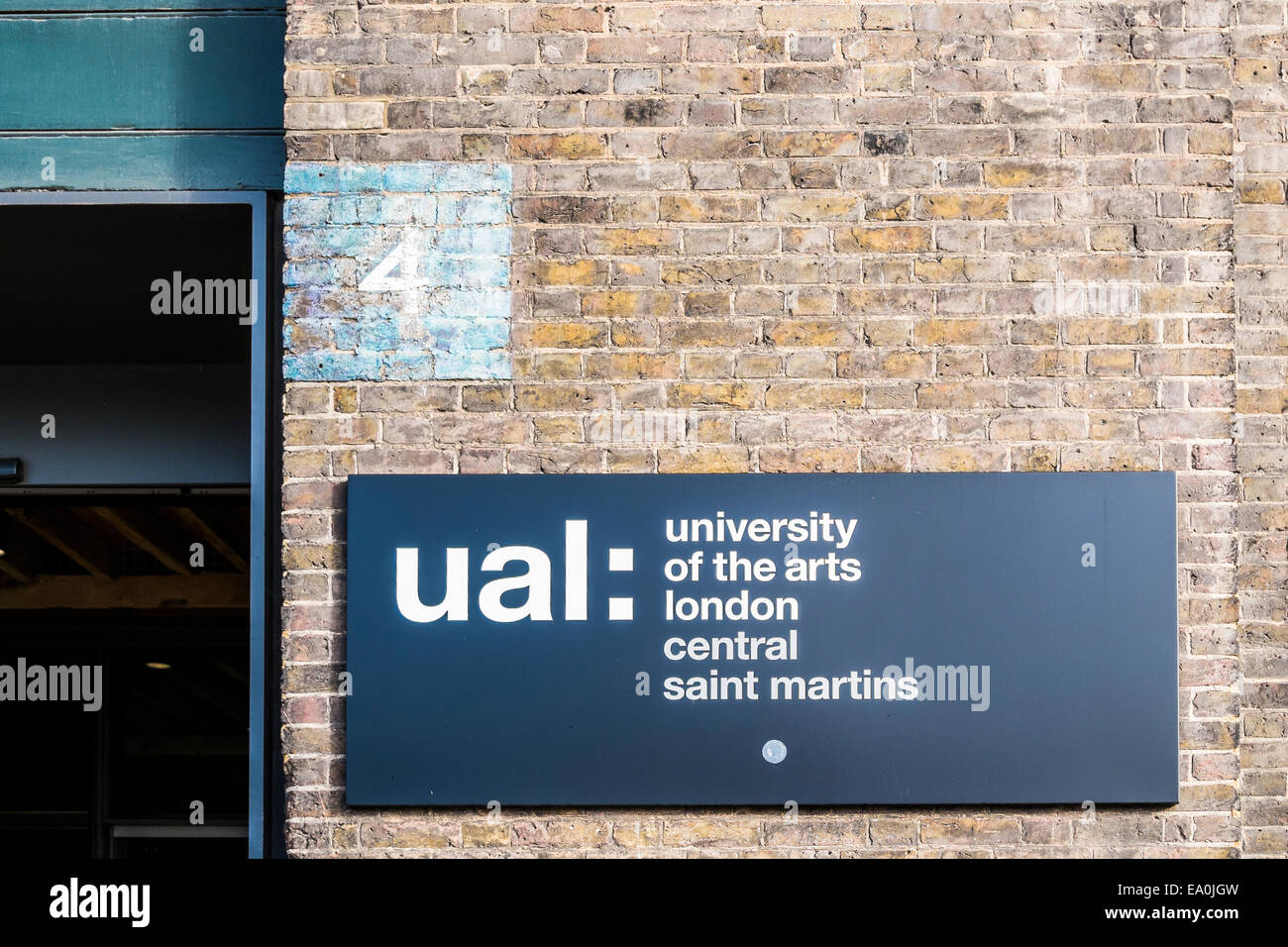 University of the Arts sign - London Stock Photo