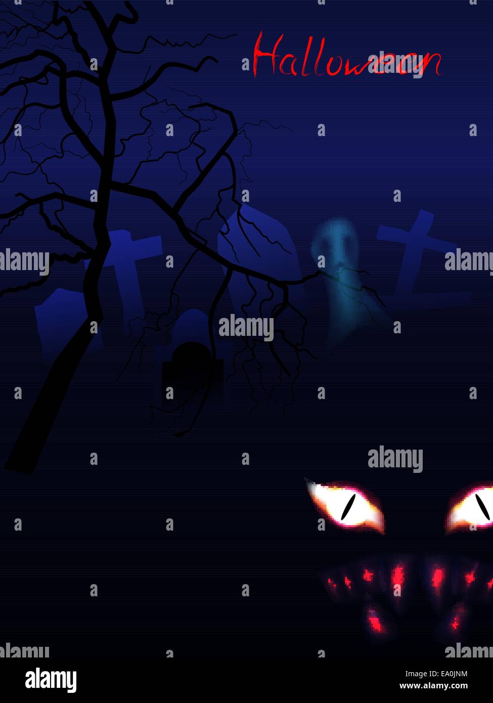 Scary monster Stock Vector Images - Alamy