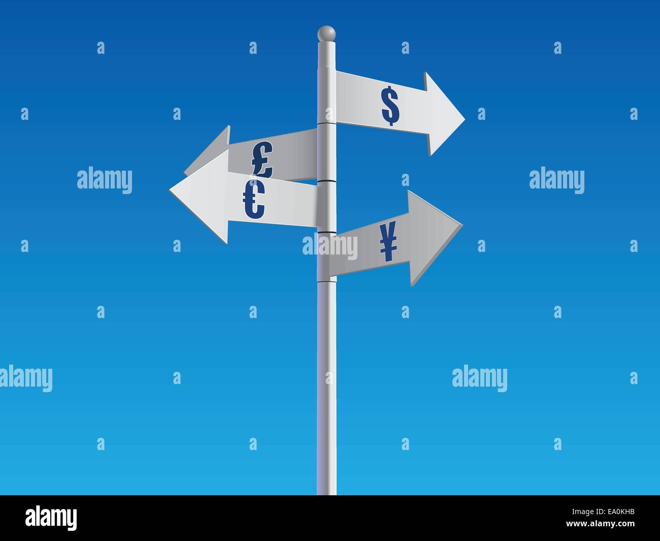 3d silver currency symbols hi-res stock photography and images - Alamy
