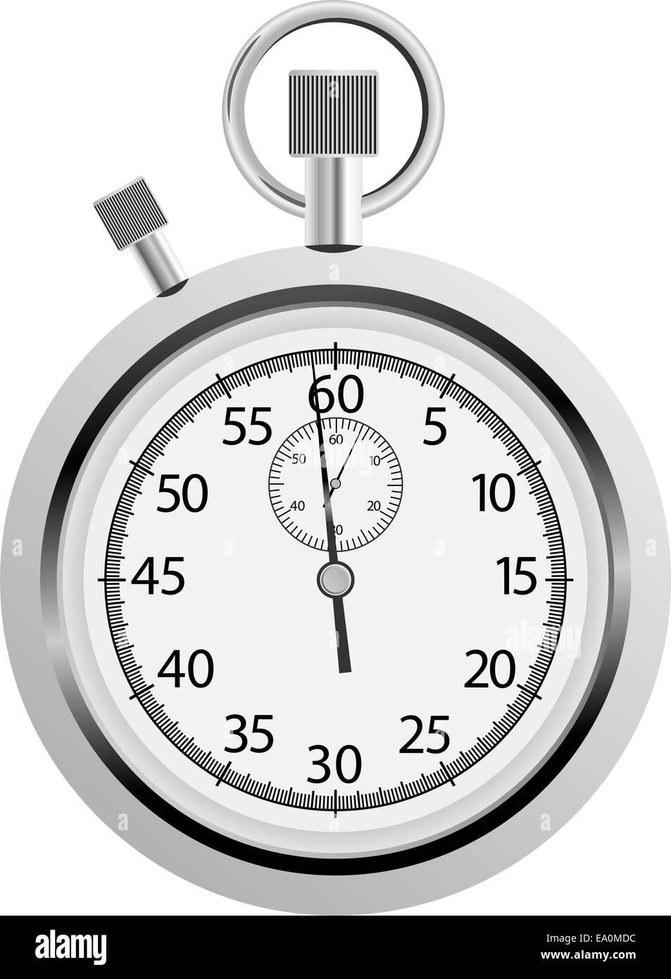 vector stop watch on white background Stock Vector Image & Art - Alamy