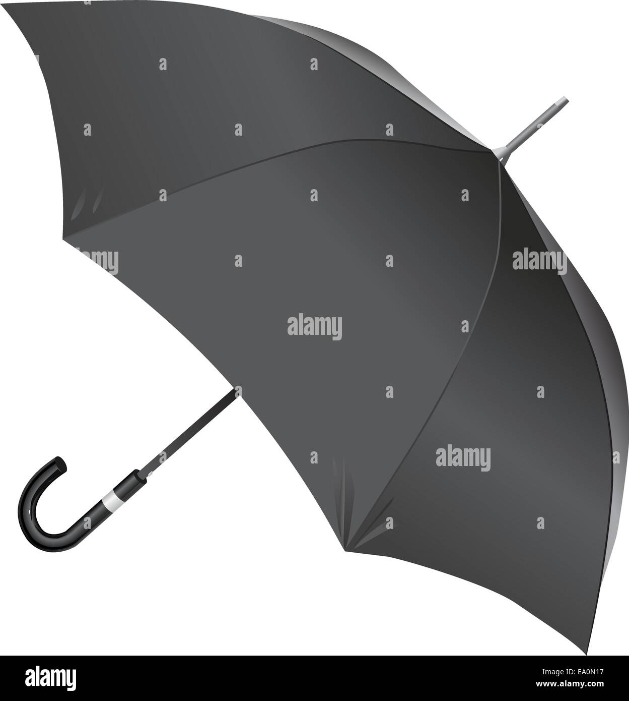 open gray umbrella on white background Stock Vector Image & Art - Alamy
