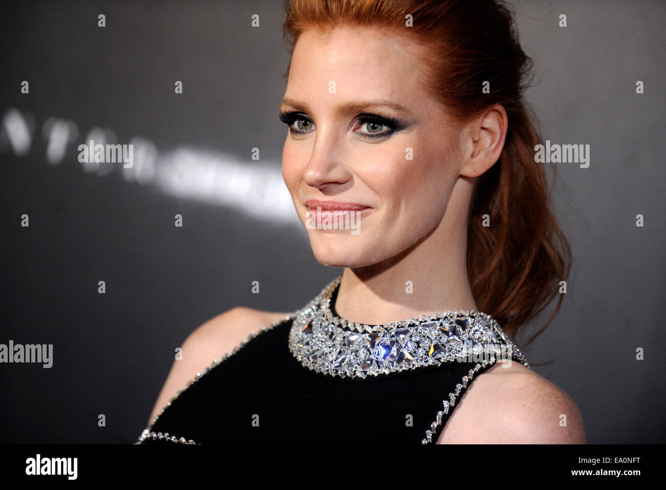Jessica Chastain attends the 'Interstellar' New York premiere at AMC