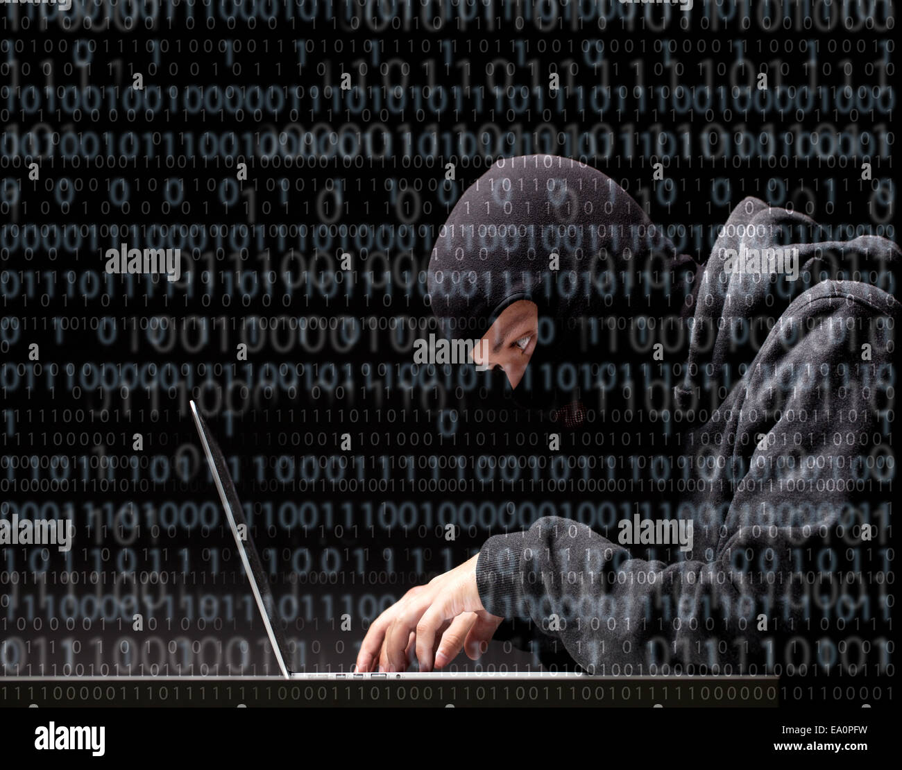 Hacker in mask computer hi-res stock photography and images - Alamy