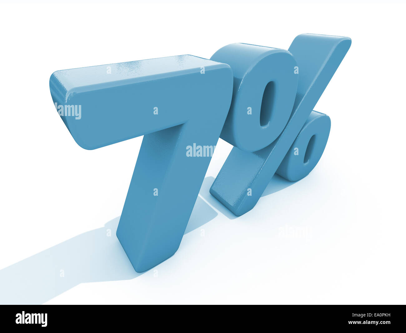 Percentage rate icon on a white background Stock Photo