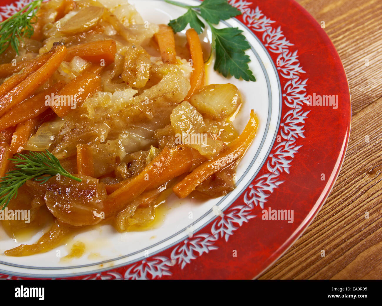 Escabeche or fried fish Stock Photo Alamy