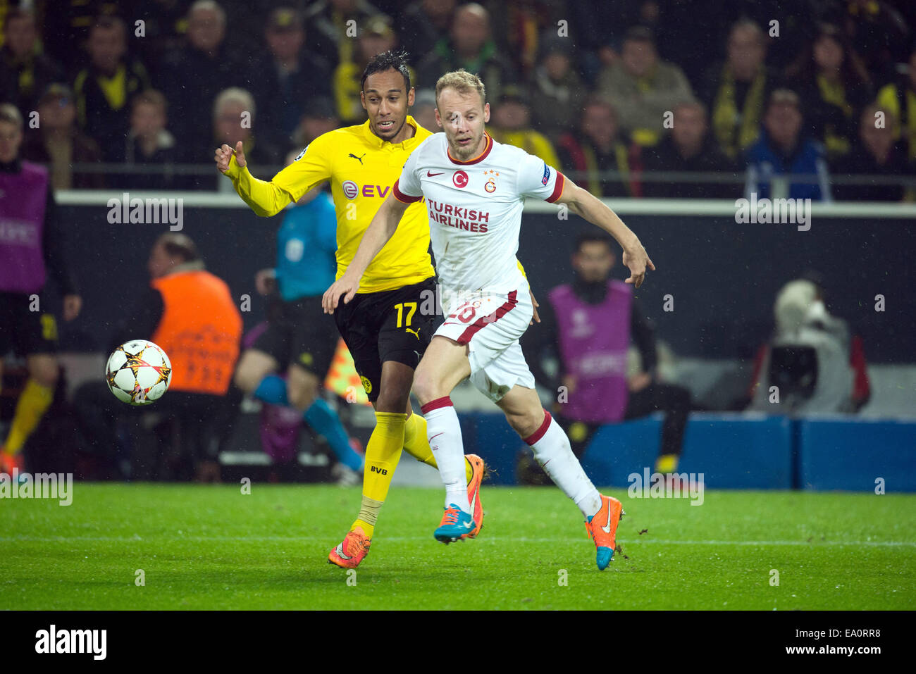 Dortmund, Germany. 4th Nov, 2014. Dortmund's PierreEmerick Aubameyang