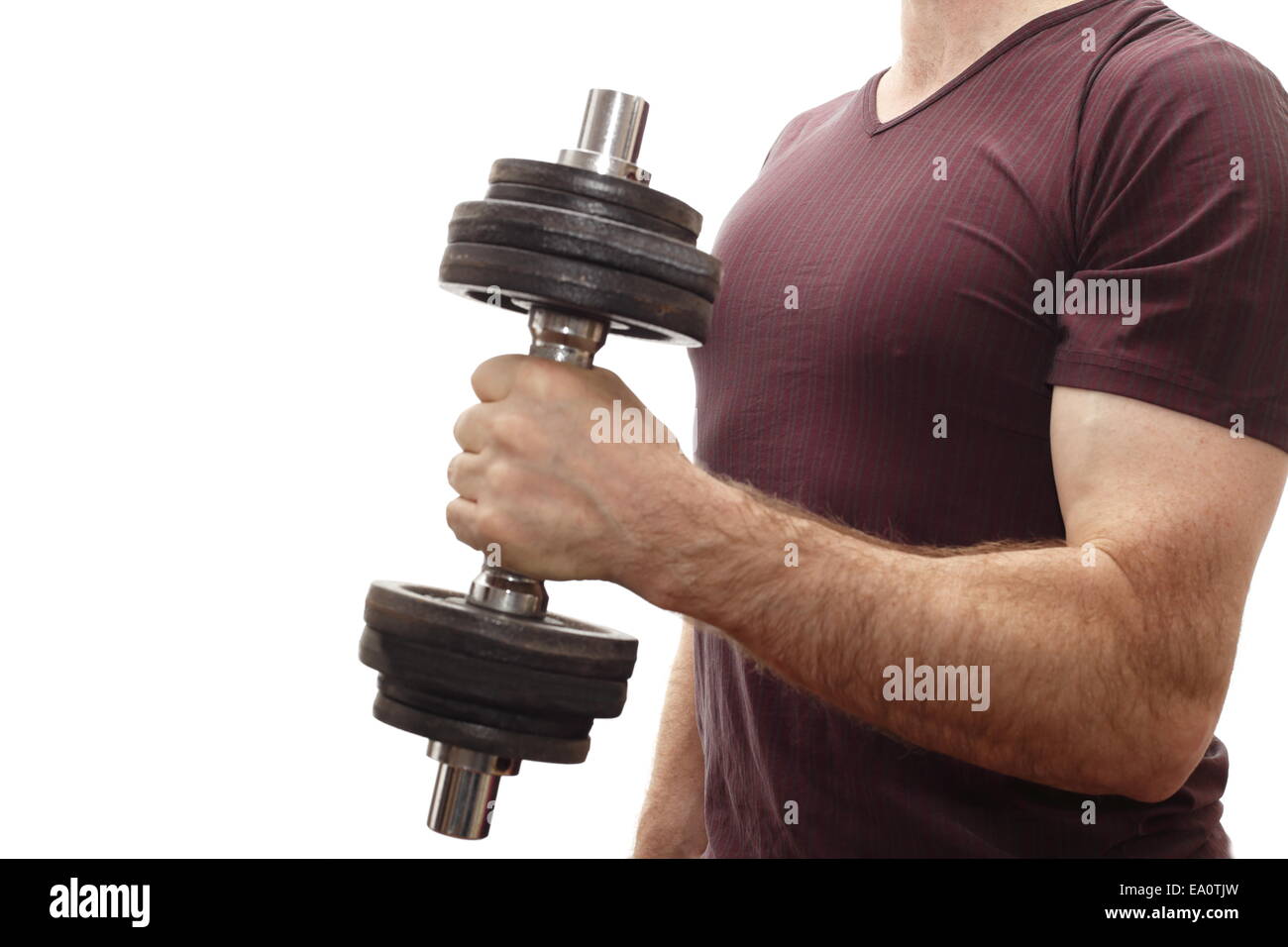 barbell workout Stock Photo