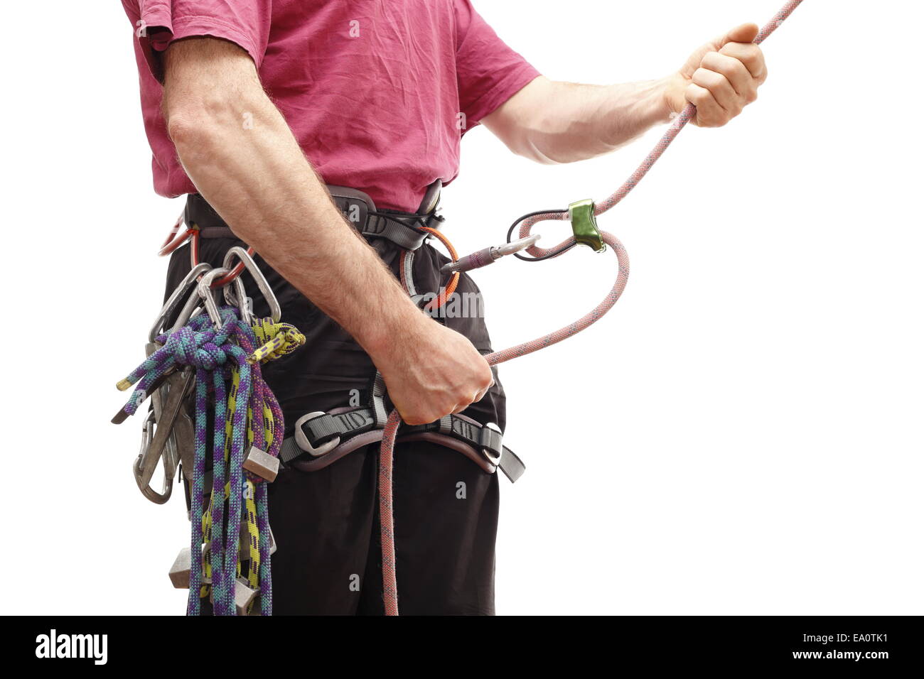 sport climbing equipment Stock Photo Alamy