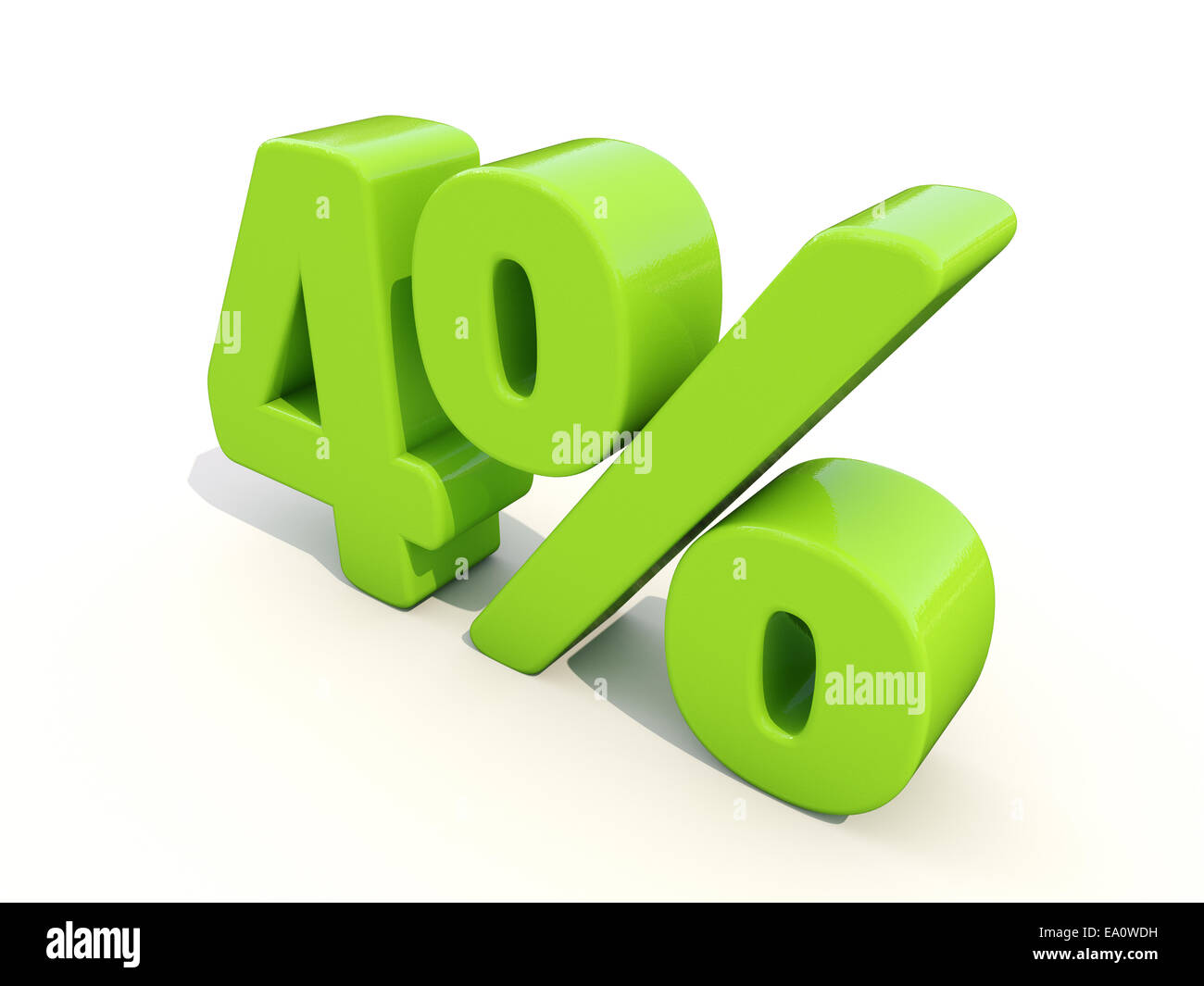4% percentage rate icon on a white background Stock Photo - Alamy