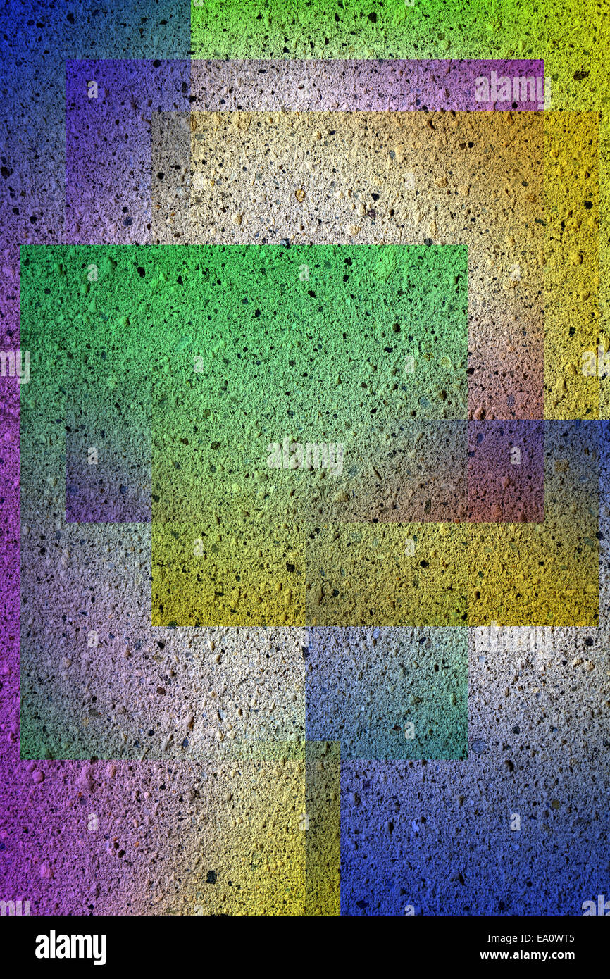 wall with pattern Stock Photo