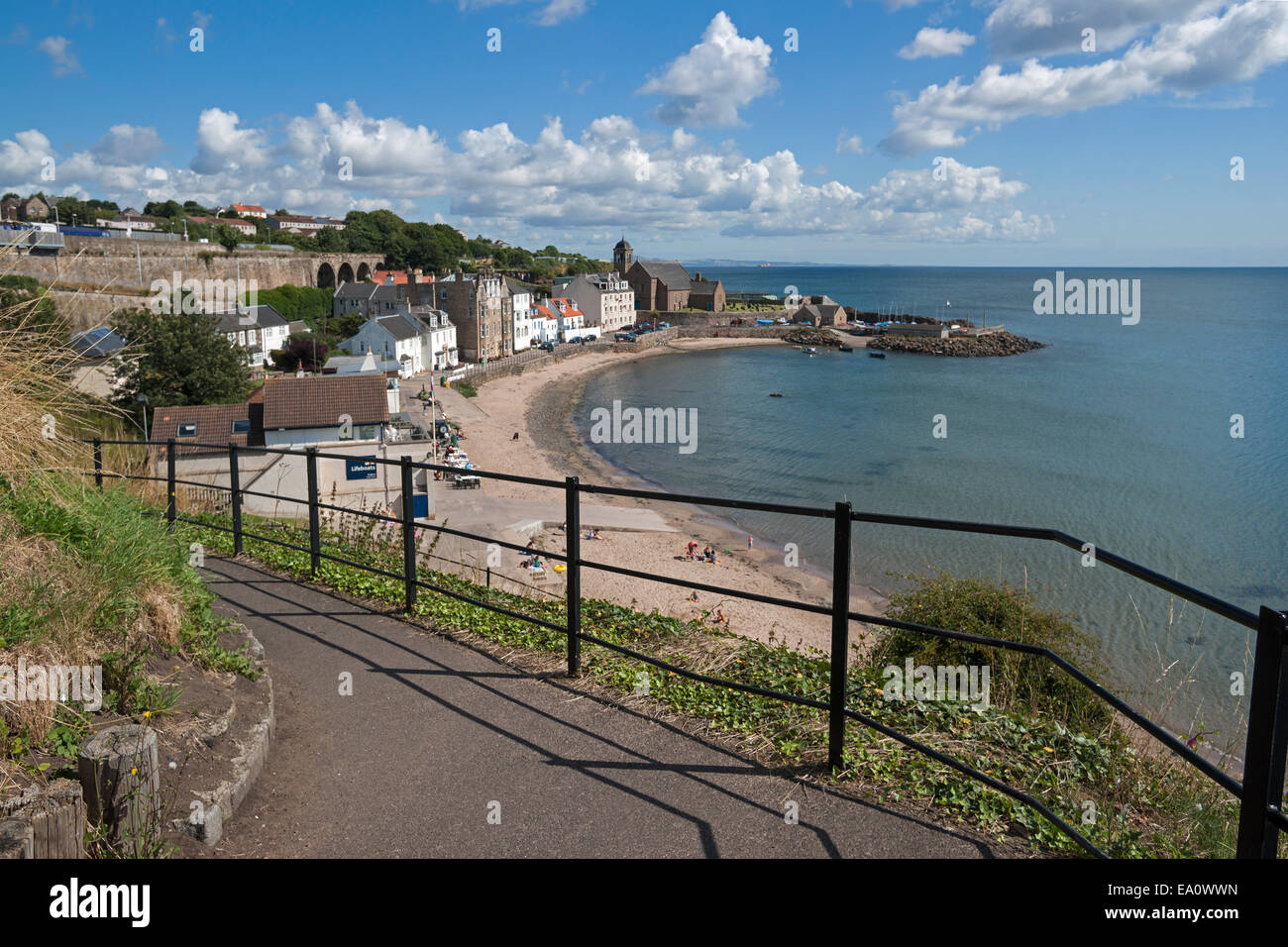 Kinghorn, Beach, Firth of Forth; Coastal Path; Fife, Scotland, UK Stock