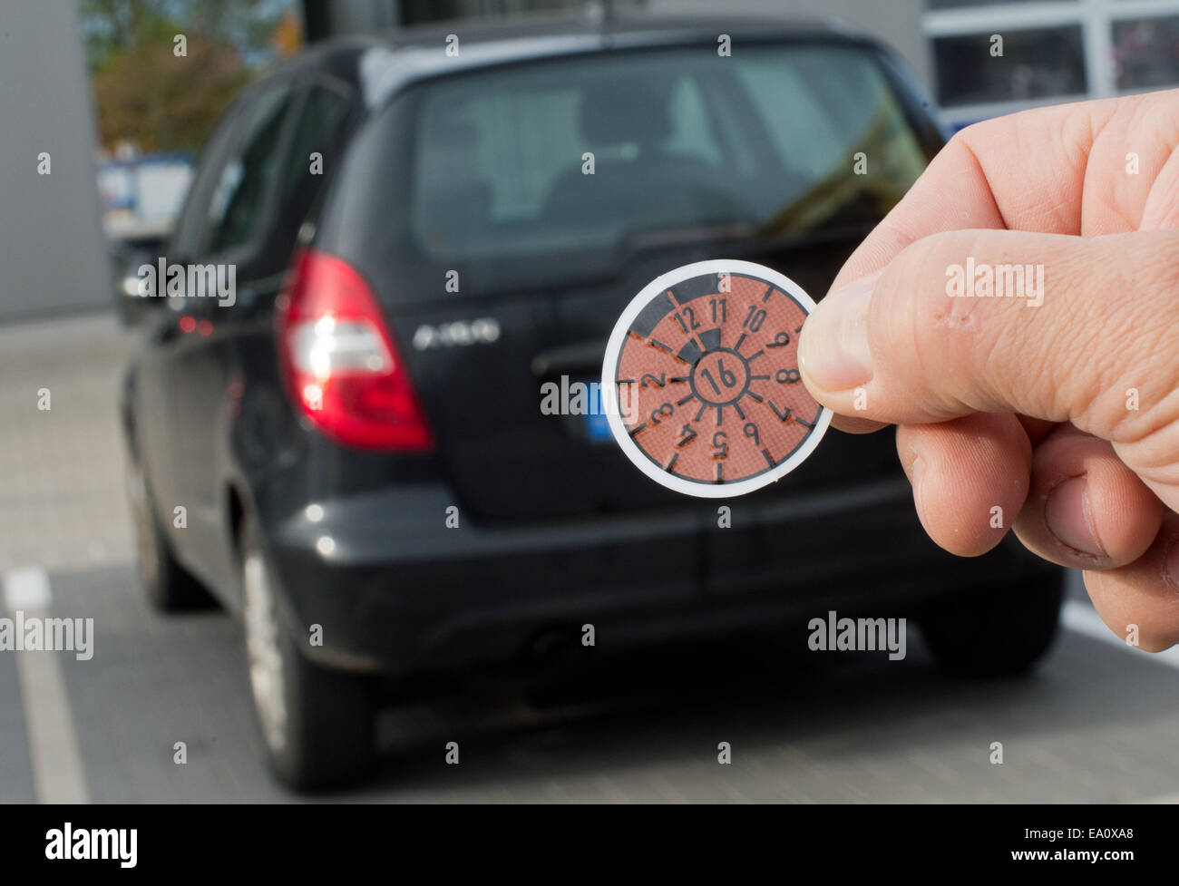 Car inspection sticker hires stock photography and images Alamy