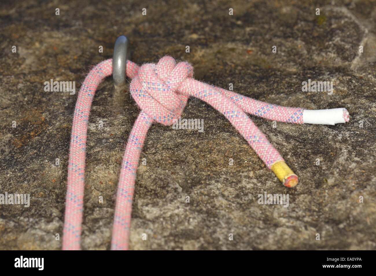 overhand knot Stock Photo